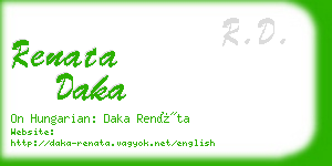 renata daka business card